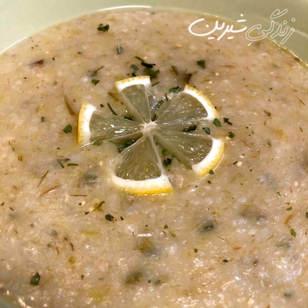 سوپ تره‌فرنگی و جو در آرامپز